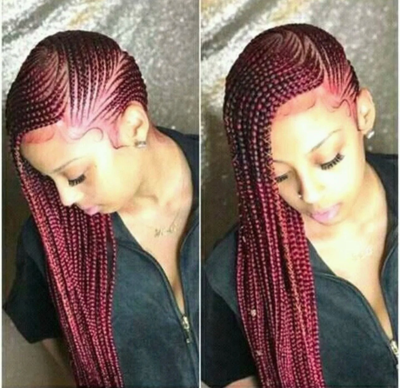 Feeding Cornrows/Lemonade Braids